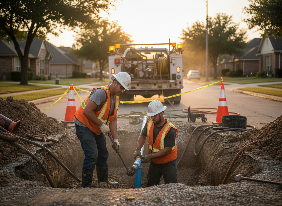 Emergency Water Line Repair in The Colony, TX